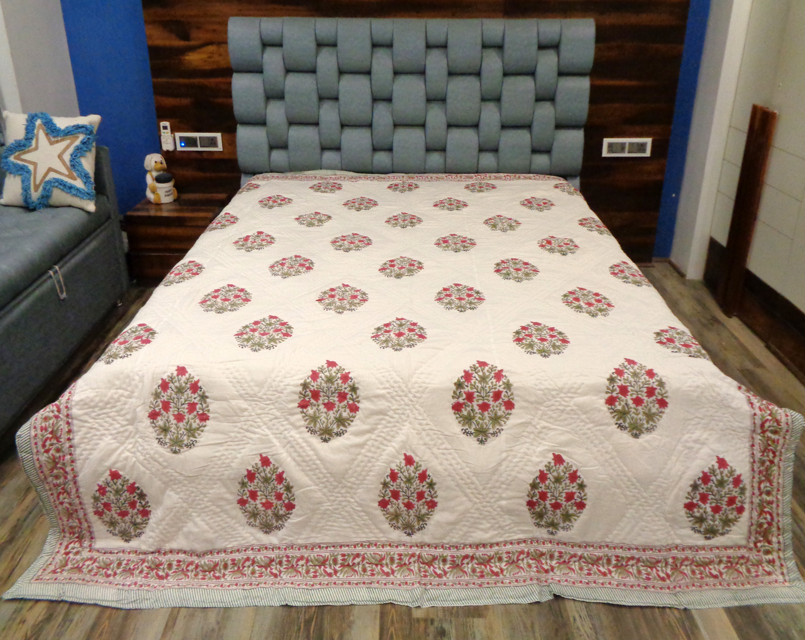 Hand Block Printed Quilts - Color: Assorted