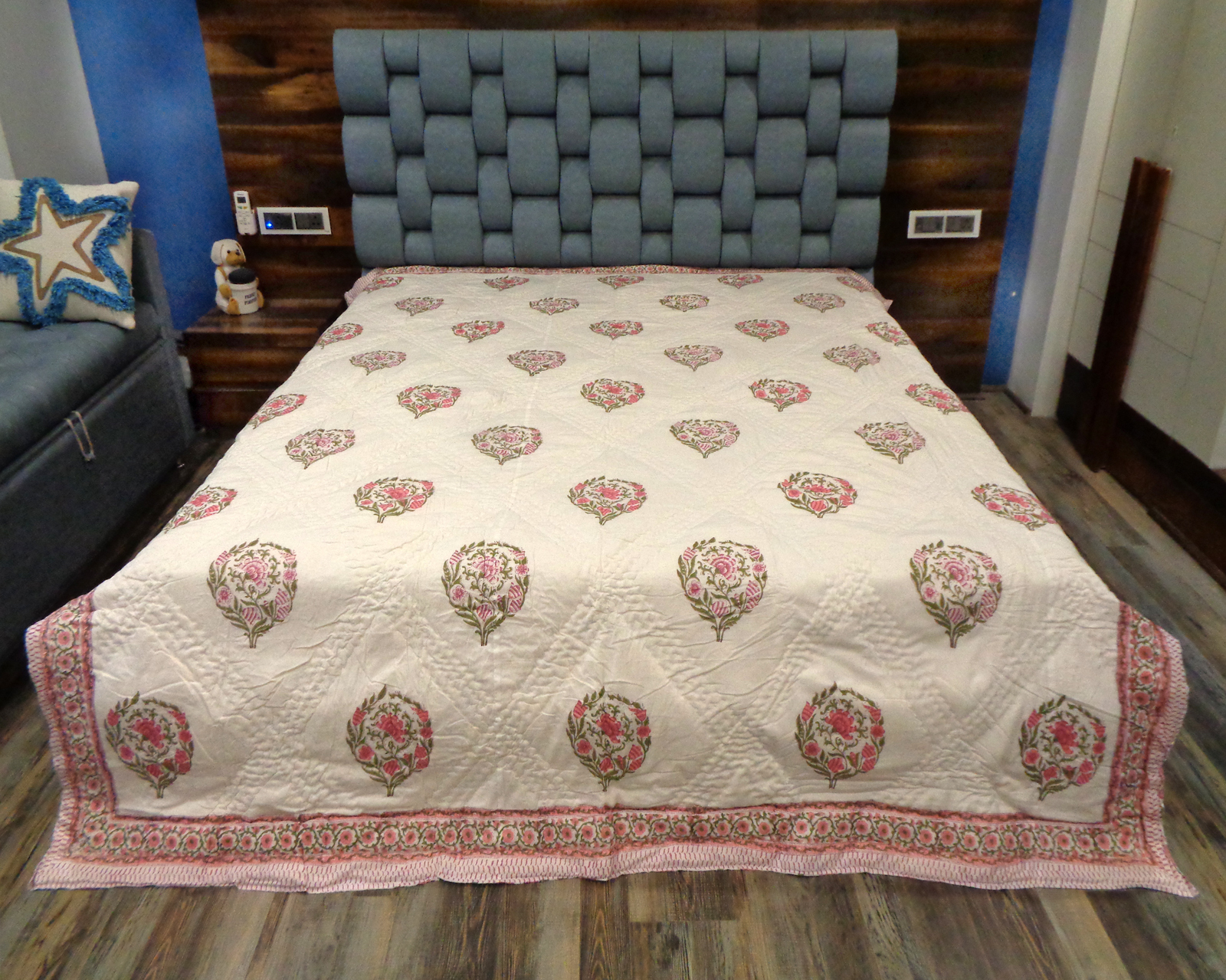 Hand Block Printed Quilts - Color: Assorted