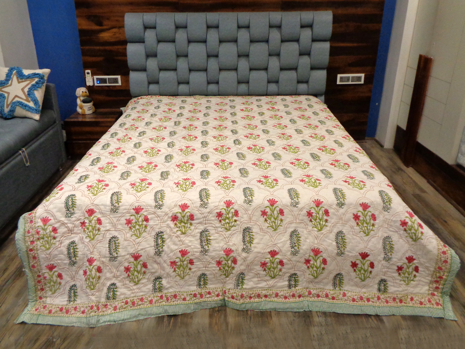 Hand Block Printed Quilts - Color: Assorted