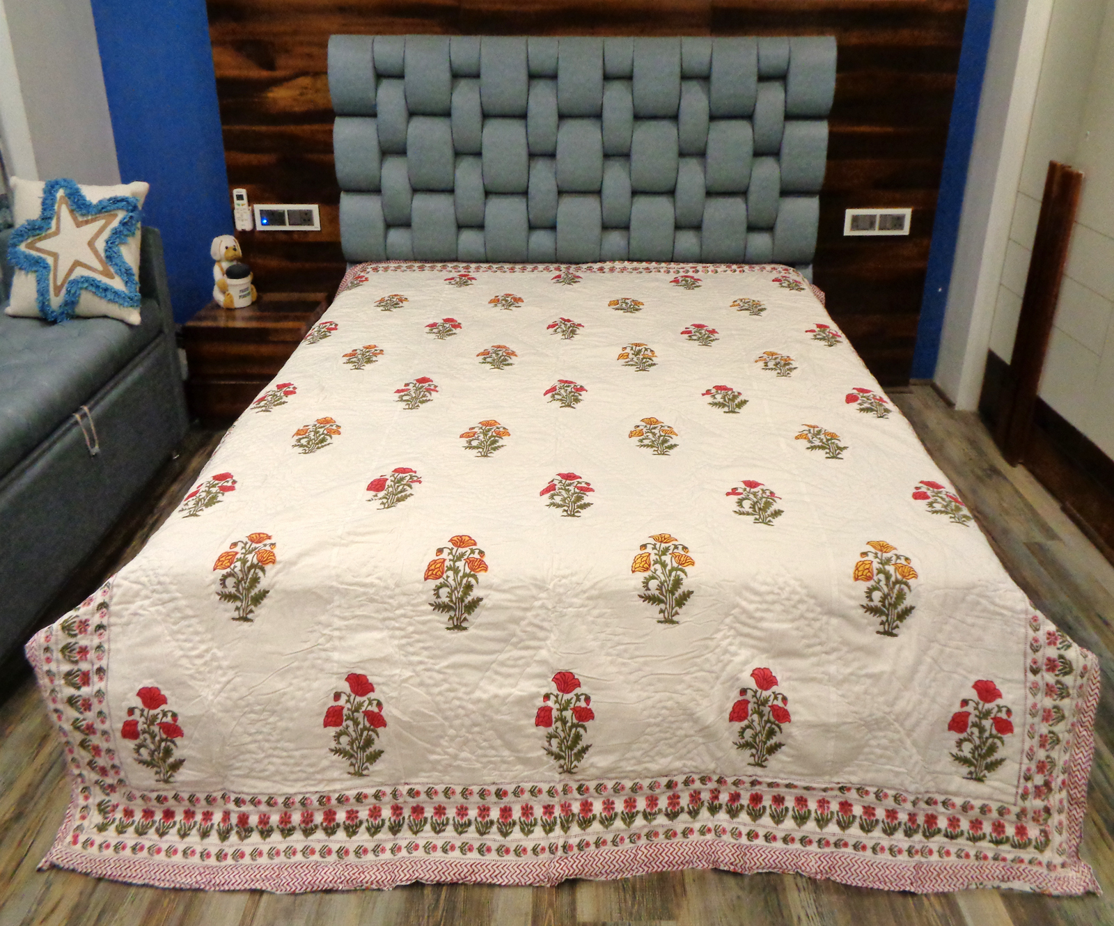 Hand Block Printed Quilts - Color: Assorted