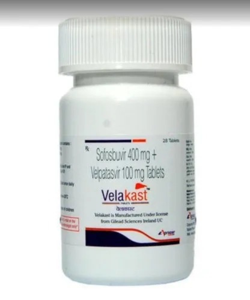 Velakast Tablets - Velpatasvir And Sofosbuvir, Suitable For All Ages And Health Supplement Use