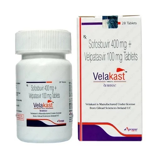 Velakast Tablets - Velpatasvir And Sofosbuvir, Suitable For All Ages And Health Supplement Use