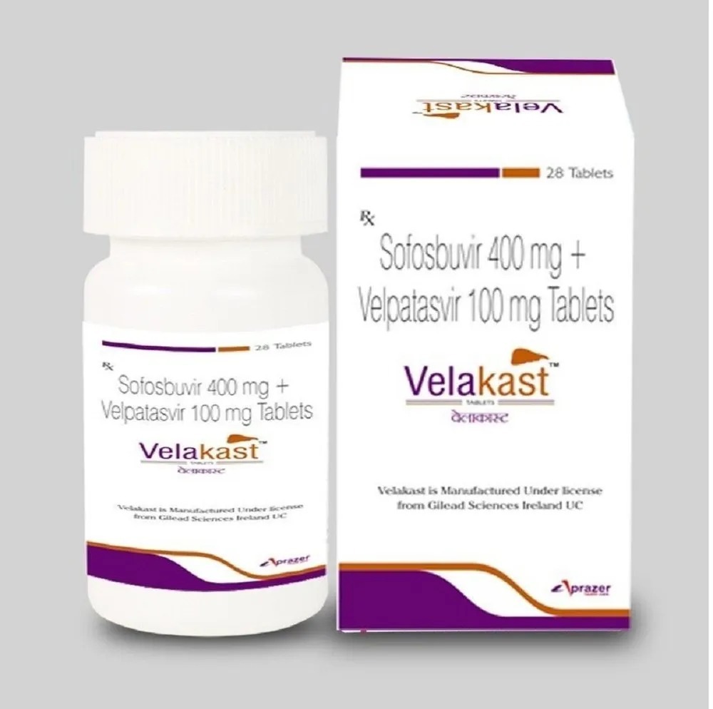 Velakast Tablets - Velpatasvir And Sofosbuvir, Suitable For All Ages And Health Supplement Use