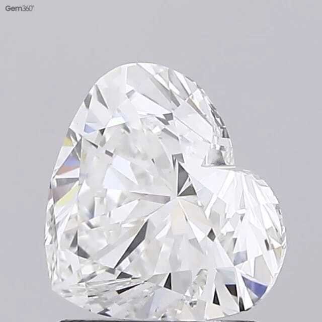 Heart Shape Diamond - Vs1 Ideal Cut, Polished Finish | Rigid Hardness, Exquisite Heart Shape