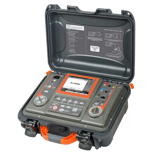 Insulation Resistance Tester - Digital Lcd Display, 15.4 X 12.2 X 6.8 In | 1.3 Kg Weight, Usb & Bluetooth Connectivity, 10,000 Records Memory