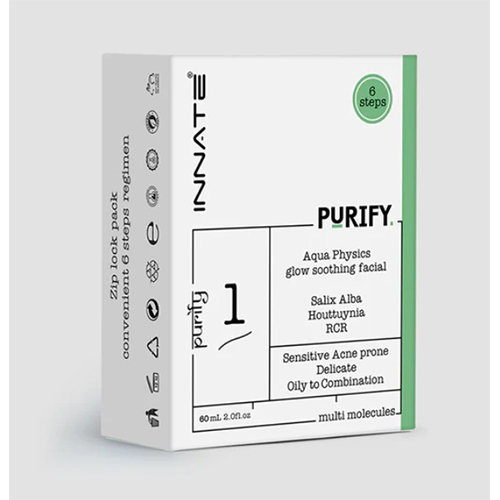 Purify Aqua Physics Glow Soothing Facial Kit - Pack Of 5, No Side Effects | Store In Dry & Cool Place