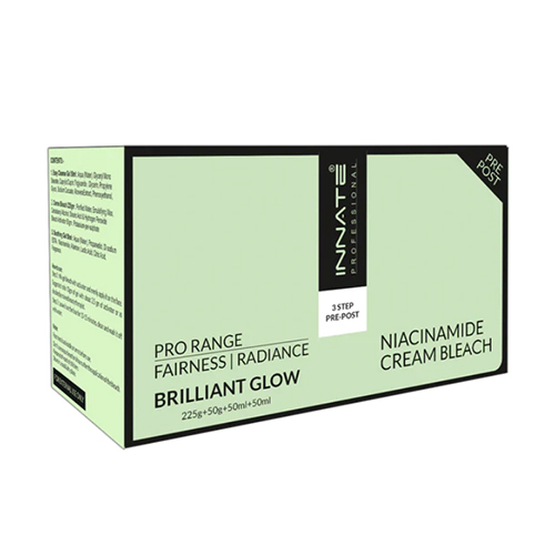 ब्रिलियंट ग्लो 3 स्टेप प्री-पोस्ट नियासिनमाइड क्रीम ब्लीच कोई साइड इफ़ेक्ट नहीं