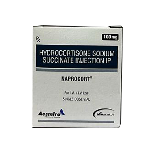 Hydrocortisone Sodium Succinate Injection Ip - 100 Mg | Liquid Form, Cool & Dry Storage, 1.5 To 2 Years Shelf Life, Commercial Use