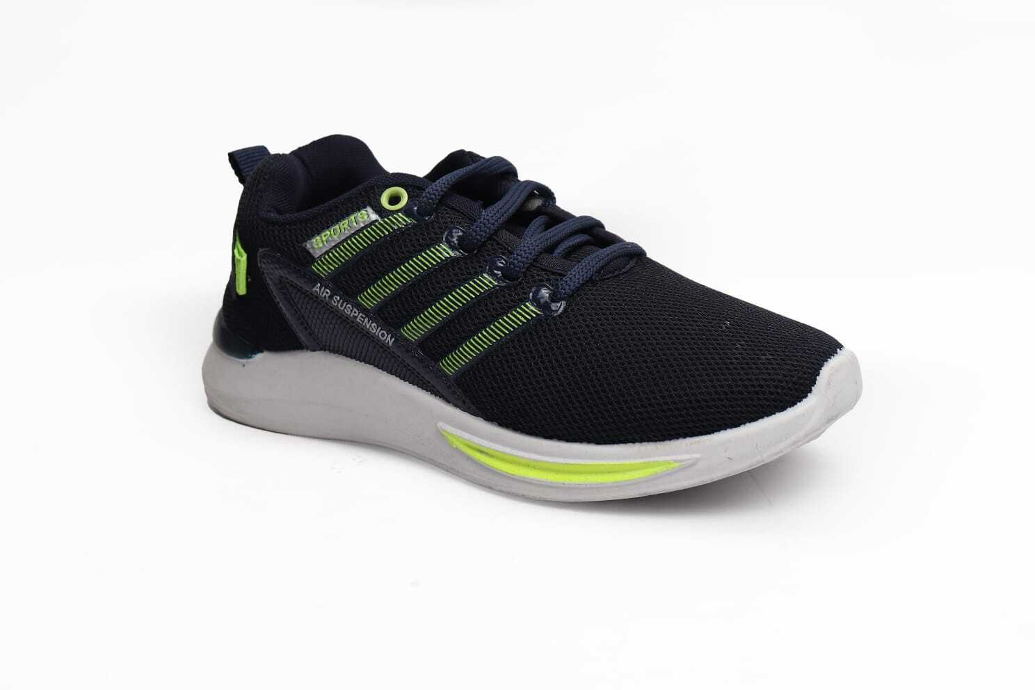 Boys Sport Shoe - Mesh And Pvc Upper, Size 11x5, Grey Neon Orange Color - Lace Closure, Lightweight, Suitable For Running In All Seasons