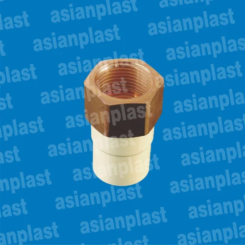 CPVC Brass FTA Hexagon - CPVC Material, Sizes 3/4x1/2 & 3/4 & 1x3/4 & 1, Yellow Color, Ergonomically Designed for Easy Installation