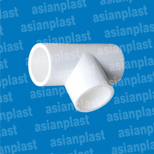 UPVC Plain Tee - UPVC Material, Sizes 1/2 to 3 Inches, White Color | Tree-Type Design, Corrosion Resistant, High Pressure Endurance