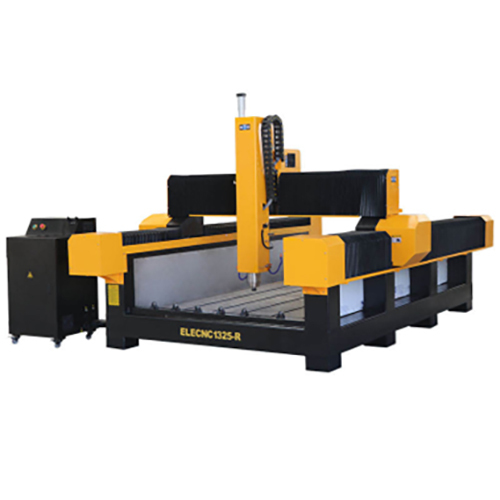 Stone Cnc Router - 1300x2500x600mm | 6kw Water Cooling Spindle, Dsp Control System, Yellow/black Finish, Suitable For Stone, Metal, And Wood Processing, 2000kg Weight