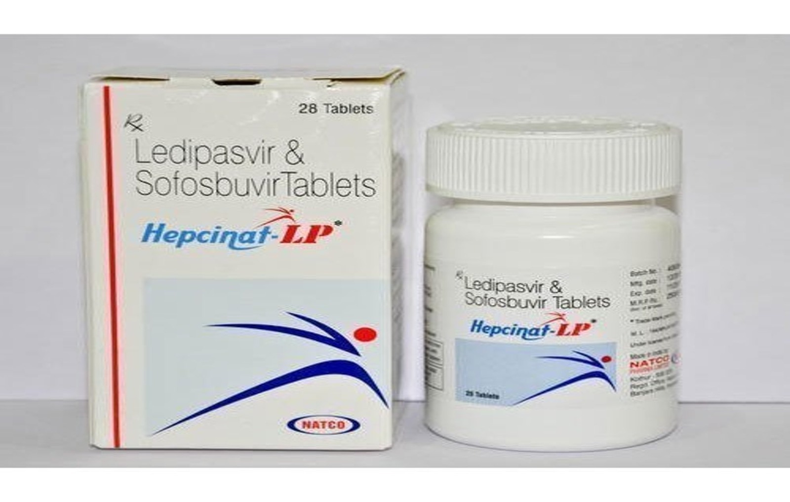 Hepcinat Lp Tablets - Sofosbuvir 400 Mg & Ledipasvir 90 Mg | 28 Tablets, Anti-viral For All Age Groups
