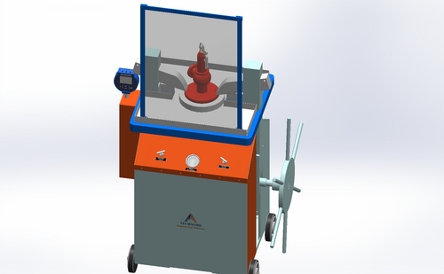 Safety Valve Test Bench Quick Clamping - 1000x700x1200mm, Red | Quick Release Clamping, Automatic Report Generation, High Accuracy, Reliable Testing