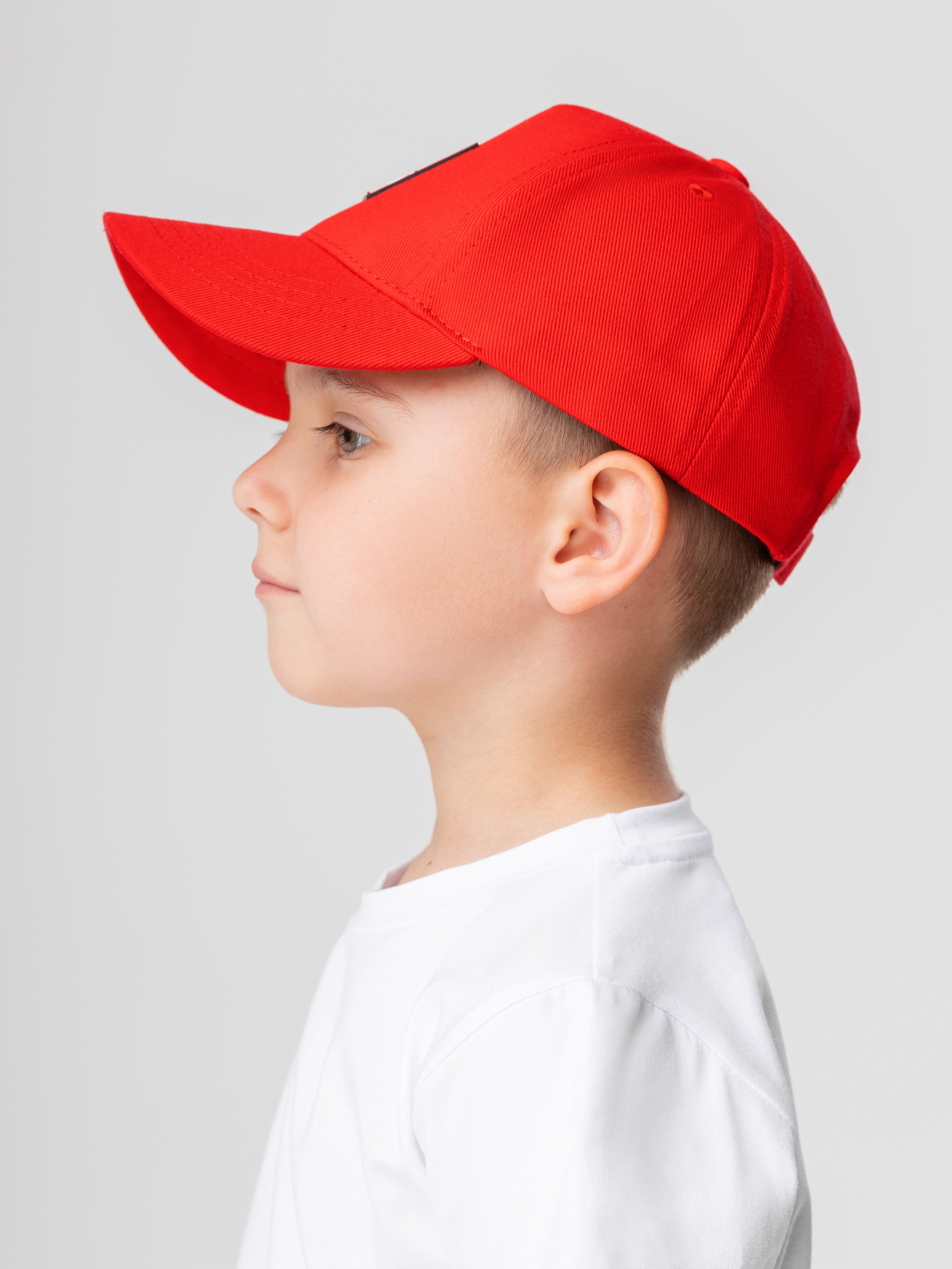 Baseball Cap 45-7u - 100% Cotton, Adjustable Size, Red Color | Adjustable Strap, Breathable Fabric, Comfortable Fit, Sun Protection
