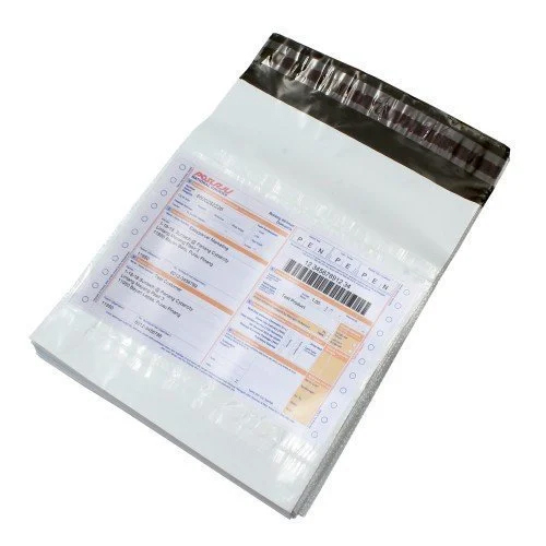 Security Courier Bag With Pod Jacket - Plastic Material, Various Sizes Available, Multiple Color Options | Embossed Surface Handling, Standard Technology