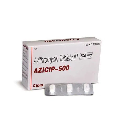 Azithromycin 500 Mg Tablets Ip - Dosage: 500 Mg, Tablet Form: Blister Pack Of 20x3 , General Medicine For Effective Antibiotic Treatment