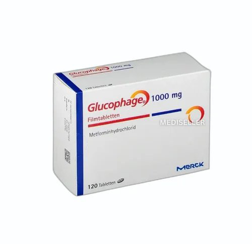 ग्लूकोफ़ेज 1000mg (मेटफ़ॉर्मिन हाइड्रोक्लोराइड टैबलेट) सामान्य दवाएं