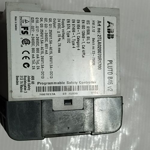 Abb Pluto B46 V2 (2tla020070r1700) Plc Module