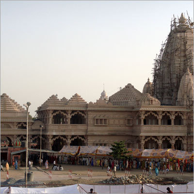 मार्बल मंदिर का काम