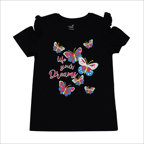 Baby Girls Solid Pure Cotton Top Age Group: 9-16 Years