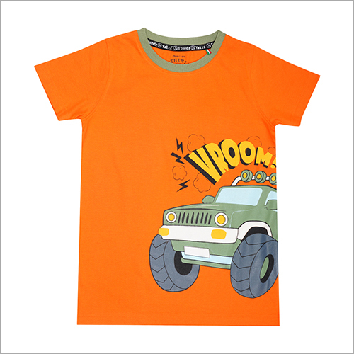 Kids Leo T-shirt - Multicolor Cotton Blend | O-neck Collar, Printed Pattern For Vibrant Style And Creative Expression