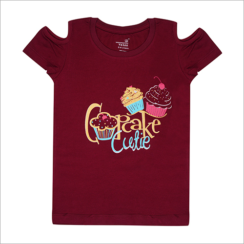 Princess T-shirt - Cotton, Kids Size , Pink Color, Printed Pattern, O-neck Design, Short Sleeves Style For Stylish Young Princesses