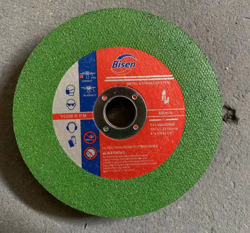 107 X 1 Mm Super Thin Cutting Disc - Hard Alloy Material, 4 Inch Diameter, Green/black/red Color, Polished Finish For Precision Cutting