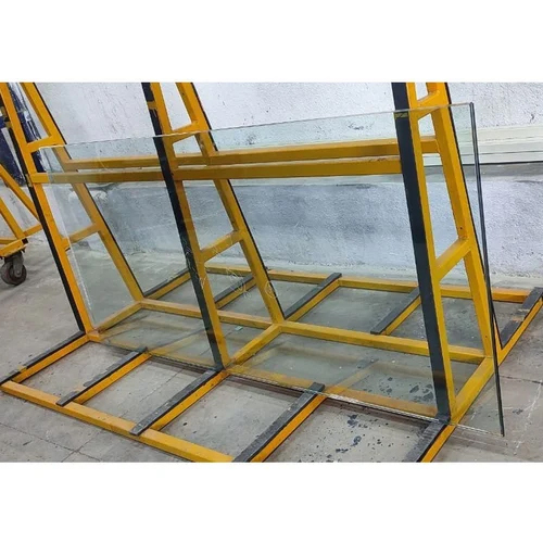 10mm Toughened Glass - 60mm Size, Transparent Color | Solid Structure, Flat Surface, Ideal for Domestic, Commercial & Industrial Applications