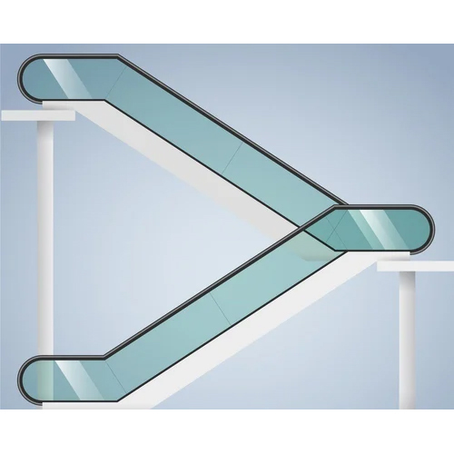 Escalator Cabin Glass - Toughened Glass, Transparent Color, Solid Structure | Flat Surface, Scratch-resistant, Elegant Design For Diverse Installations