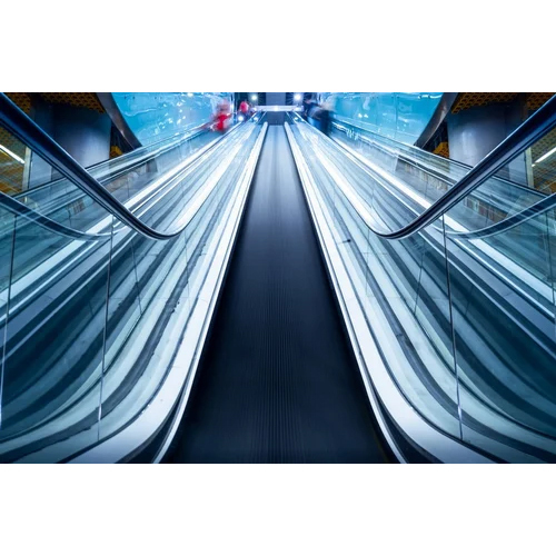 Escalator Cabin Glass - Toughened Glass, Transparent Color, Solid Structure | Flat Surface, Scratch-resistant, Elegant Design For Diverse Installations