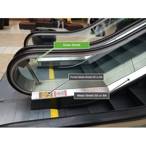Escalator Cabin Toughened Glass - 4-12mm Thickness, Transparent Solid Glass With Flat Surface