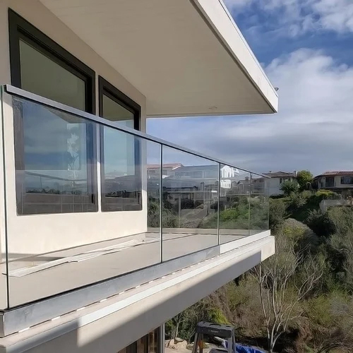Transparent Glass Balcony Railing