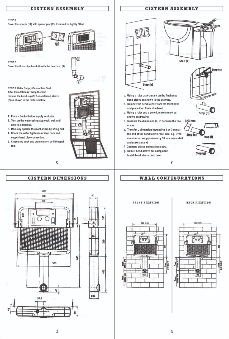 Concealed Cistern - 8 Litres, 520x500mm Rectangular White Toilet Tank | Durable Pp Material, Concealed Connections, On-sight Warranty Pan India