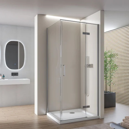 Transparent Glass Shower Partition