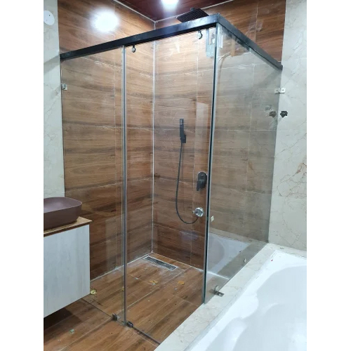 Transparent Glass Shower Partition