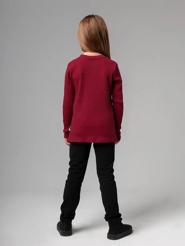 Long-slieeve 7-237u - 92% Cotton 8% Lycra, Burgundy Color | Cozy Fit, Oversized Style, Crew Neck, Durable Fabric, Soft Touch, Easy Care