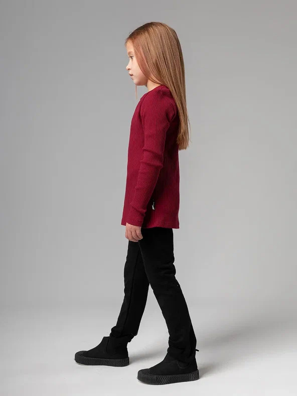 Long-slieeve 7-237u - 92% Cotton 8% Lycra, Burgundy Color | Cozy Fit, Oversized Style, Crew Neck, Durable Fabric, Soft Touch, Easy Care