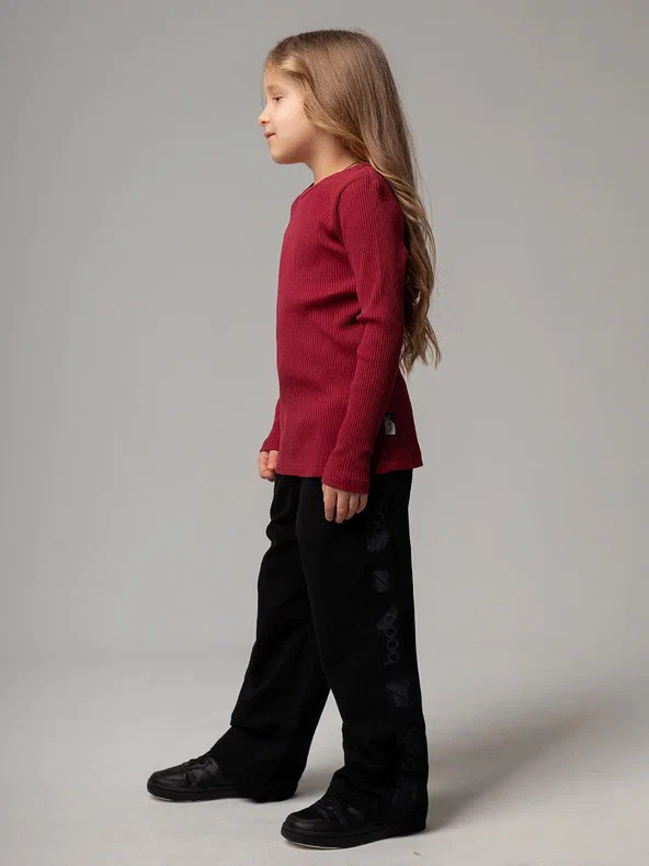 Long-slieeve 7-237u - 92% Cotton 8% Lycra, Burgundy Color | Cozy Fit, Oversized Style, Crew Neck, Durable Fabric, Soft Touch, Easy Care