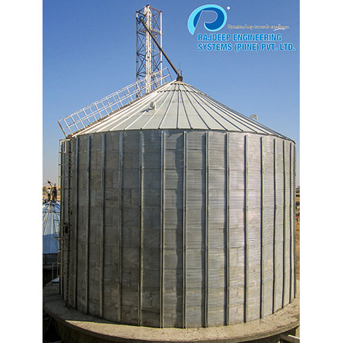 Industrial Grain Storage Silos - Finish: Galvanized