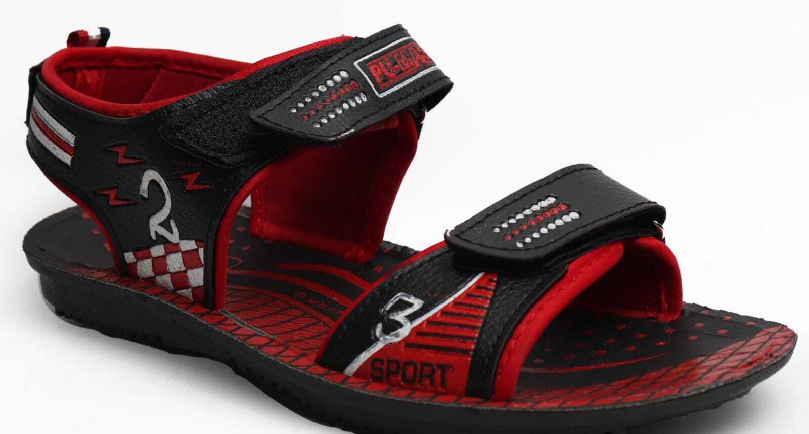 Men's Sandals - Pvc Material, Size 11x5 | Velcro Type, Fancy Heel, Versatile For Sports, Leisure, And All Seasons