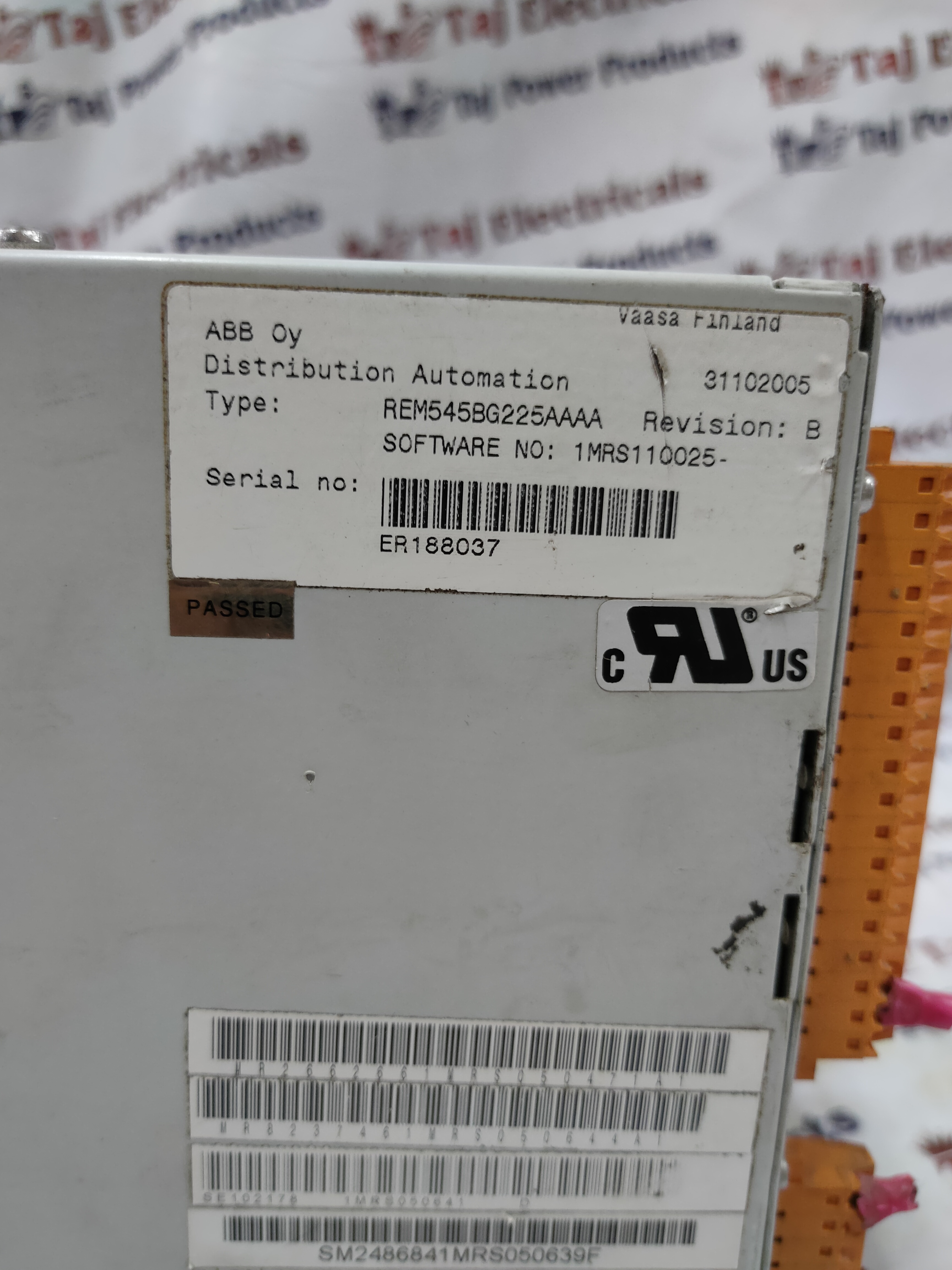 Abb Rem545bg225aaaa Protection Relay