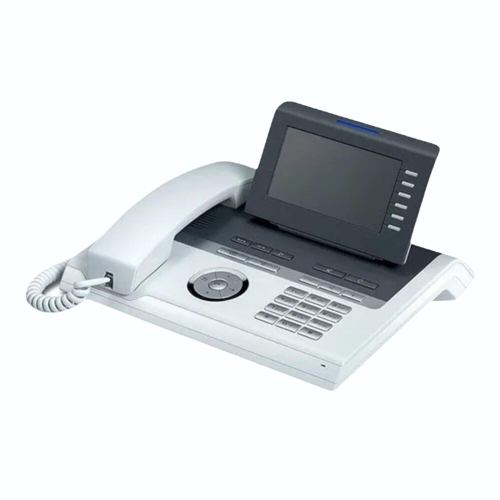 Openstage 40T - Plastic Body, Ice Blue & Black Design | Hands-Free Operation, Programmable Keys, Bluetooth Compatibility, Large Monochrome Display