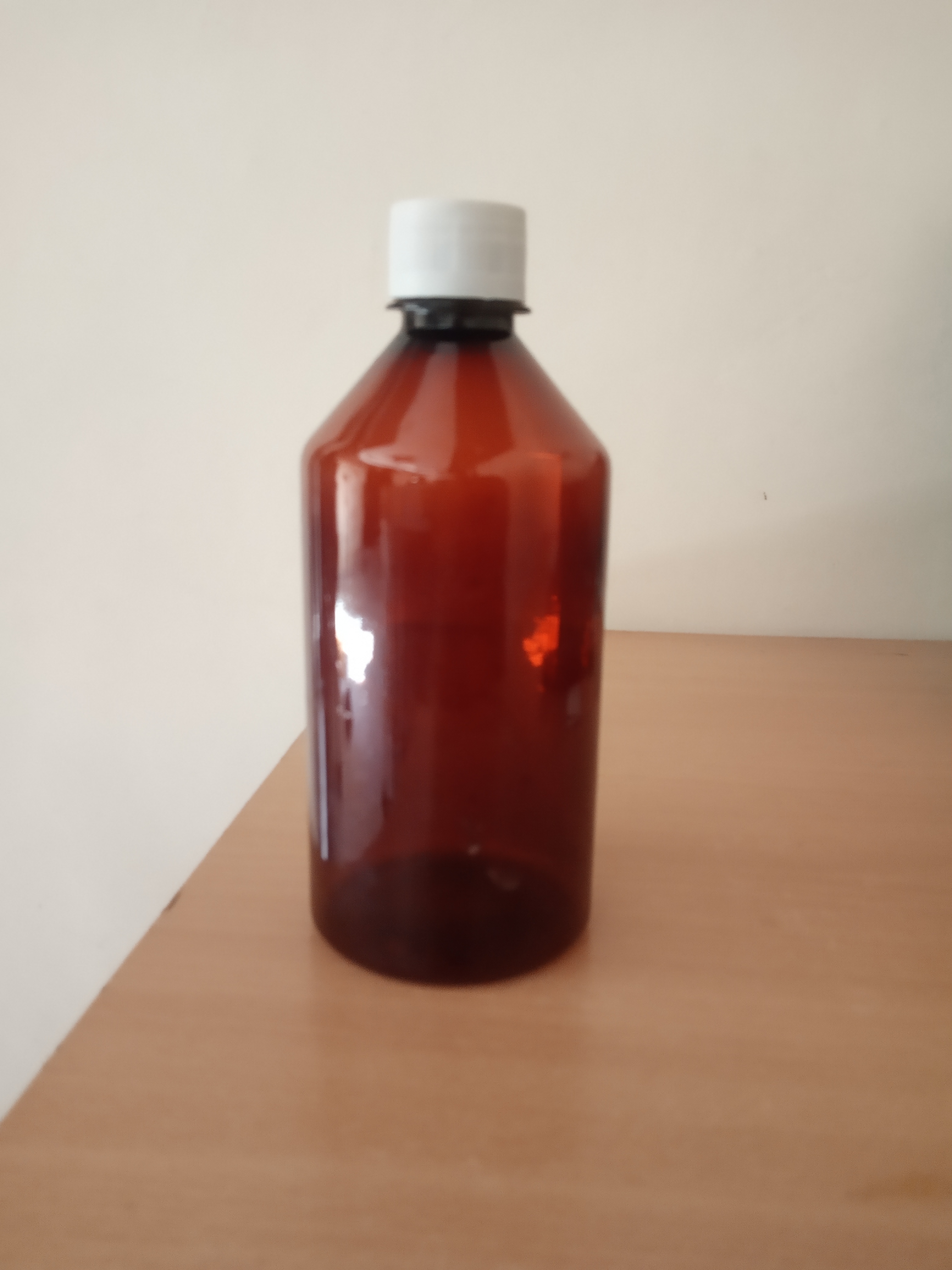 Brown Pet Black Phenyl Empty Bottle