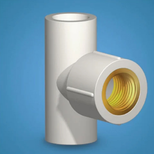 UPVC Female Brass Threaded Tee - UPVC-Brass Material, 1/2-3 Inch Sizes, White Color | ASTM Standard, 1-Year Warranty, Durable Design
