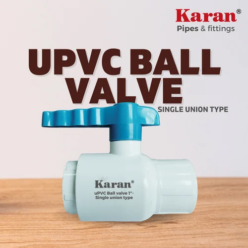 व्हाइट Upvc सिंगल यूनियन बॉल वाल्व