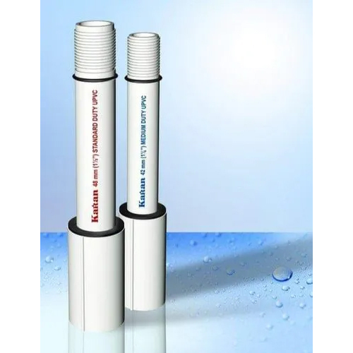 Upvc Column Pipe - 2 Inch Diameter, 3 Meter Length , White Round Design With 1-year Warranty For Efficient Underground Water Supply