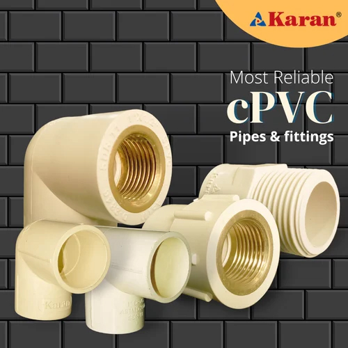 Cpvc Round Pipe - 1/2 Inch Diameter White Color | Hot & Cold Water Supply 1-year Warranty