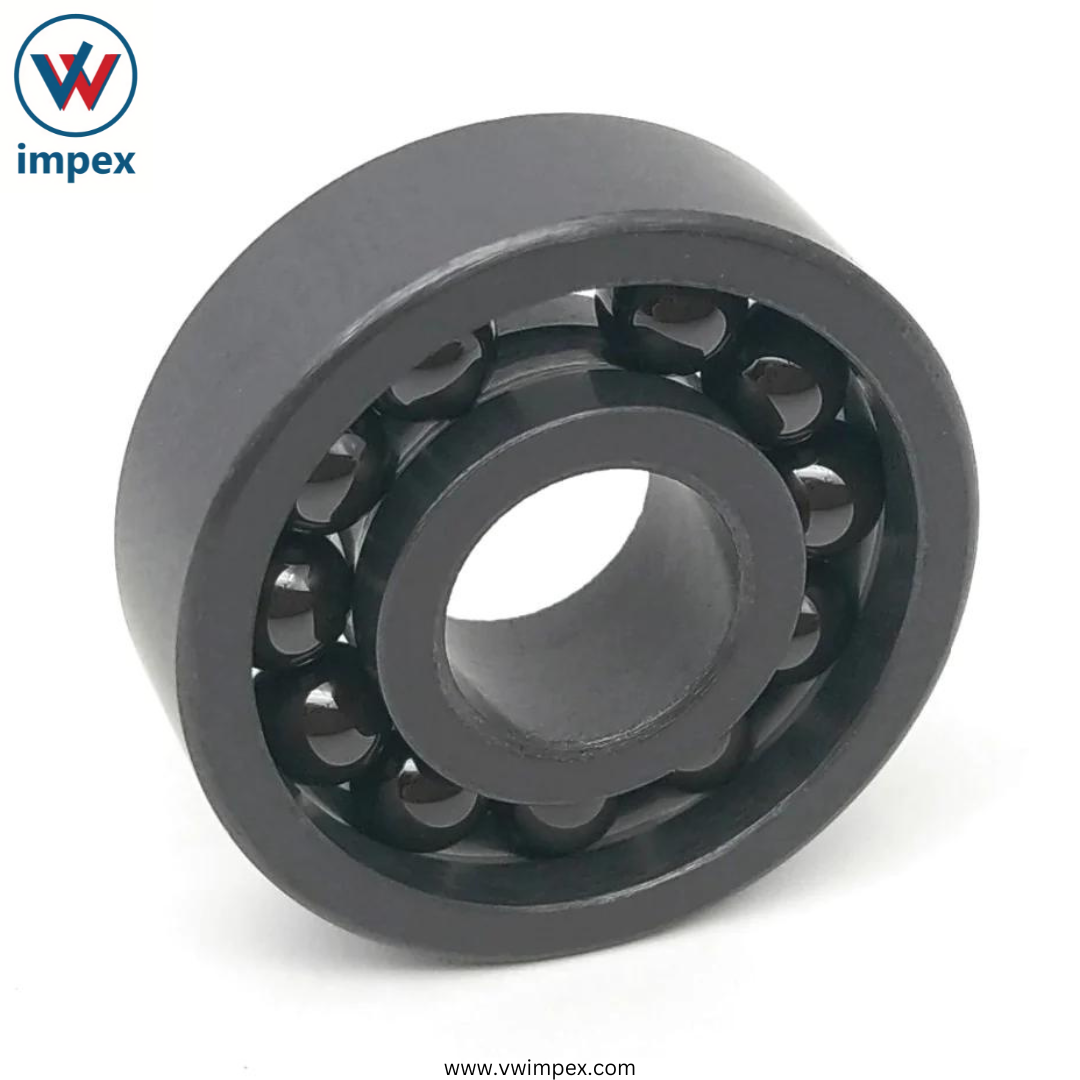 Black Si3n4 Full Ceramic Bearing Of Full Complement