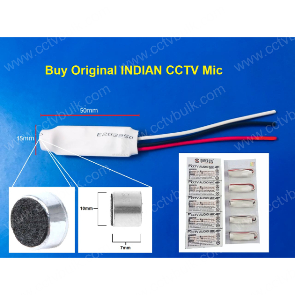 White Cctv Mic Indian No Humming 5set